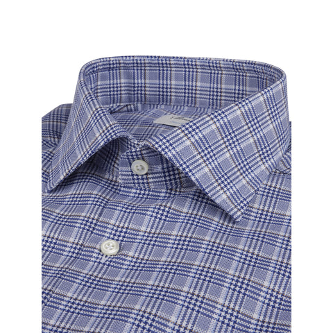 Stenströms Fitted Body Sport Shirt in Blue Pinstripes with